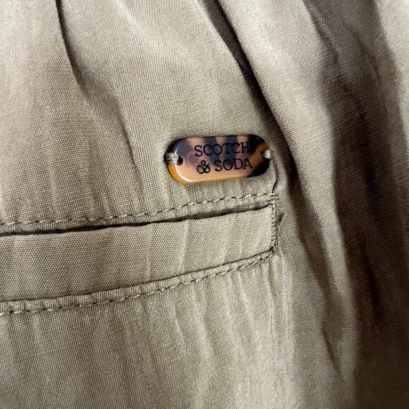 Scotch & Soda Casual Pants Women's Viscose Drawstring Joggers Army Green Size XS - Picture 10 of 14